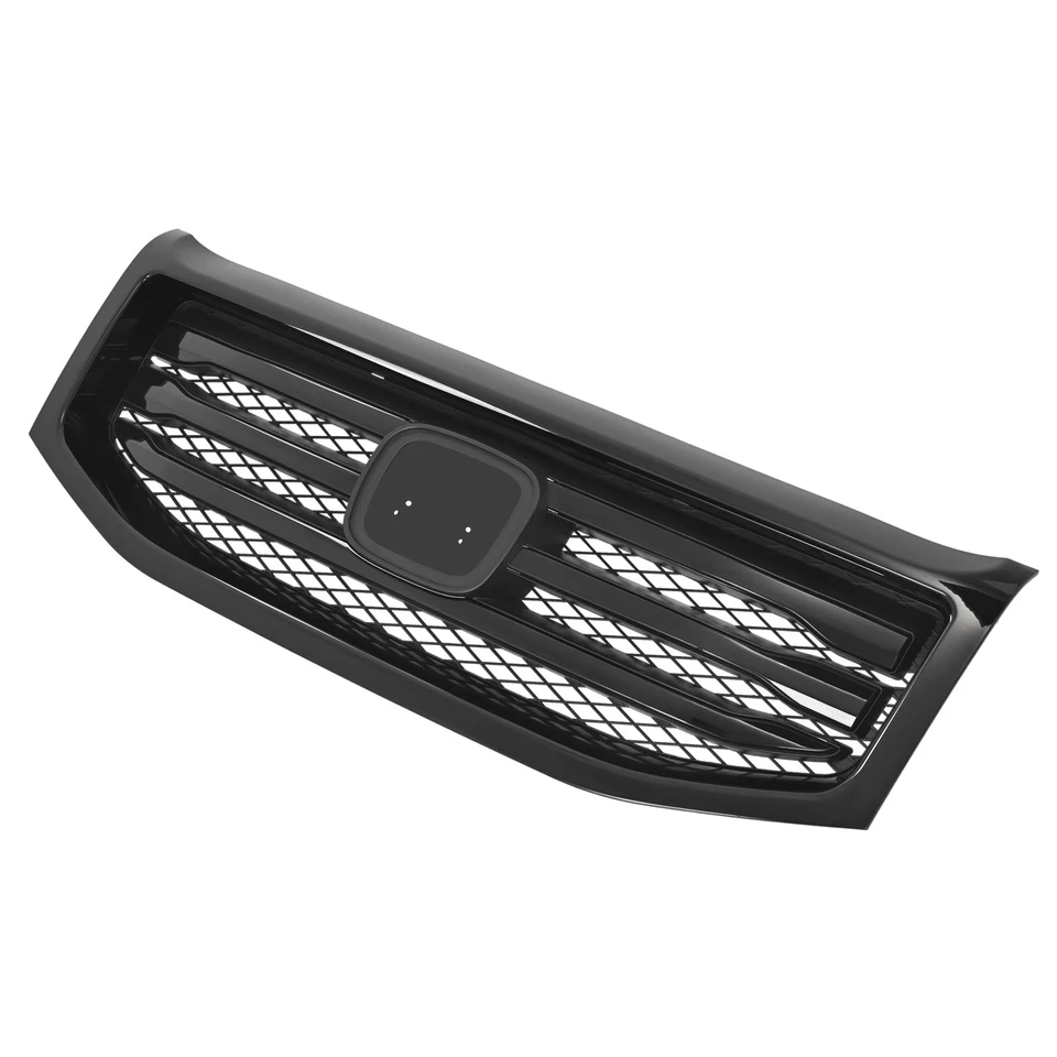 Parrilla de parachoques delantero negra brillante para Honda Pilot 2012-2015 HO1200210C Foto 3 de 4