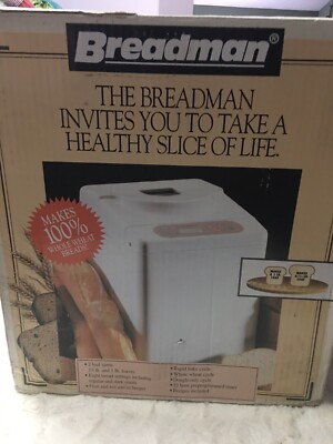 Breadman Automatic Bread Maker Model TR441 New In Original Box And Manual
