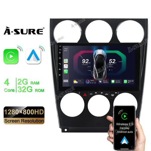 Radio Android13 para MAZDA 6 GG 2002-2007 radio de coche CarPlay GPS navegación FM RDS WIFI - Imagen 1 de 11