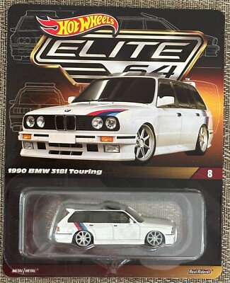 Hot Wheels Elite 64 1990 BMW 318i Touring E30 Wagon Touring , Free