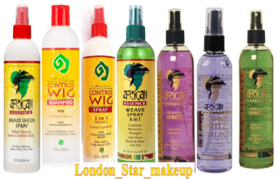 African Essence Perückenpflege Set - Kontrollspray, Kontrollshampoo, Glanzspray!!!