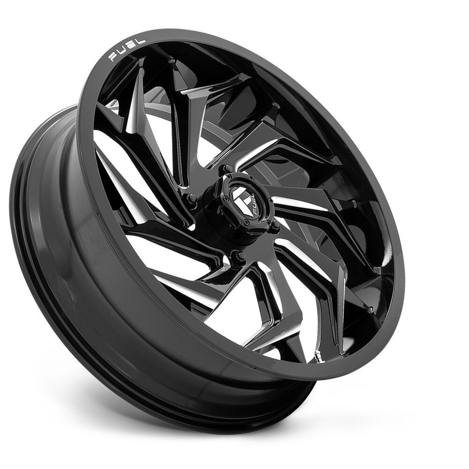 Fuel Reaction 18x7 ATV/UTV Wheel Gloss Black/Milled (4/156) +13mm eBay