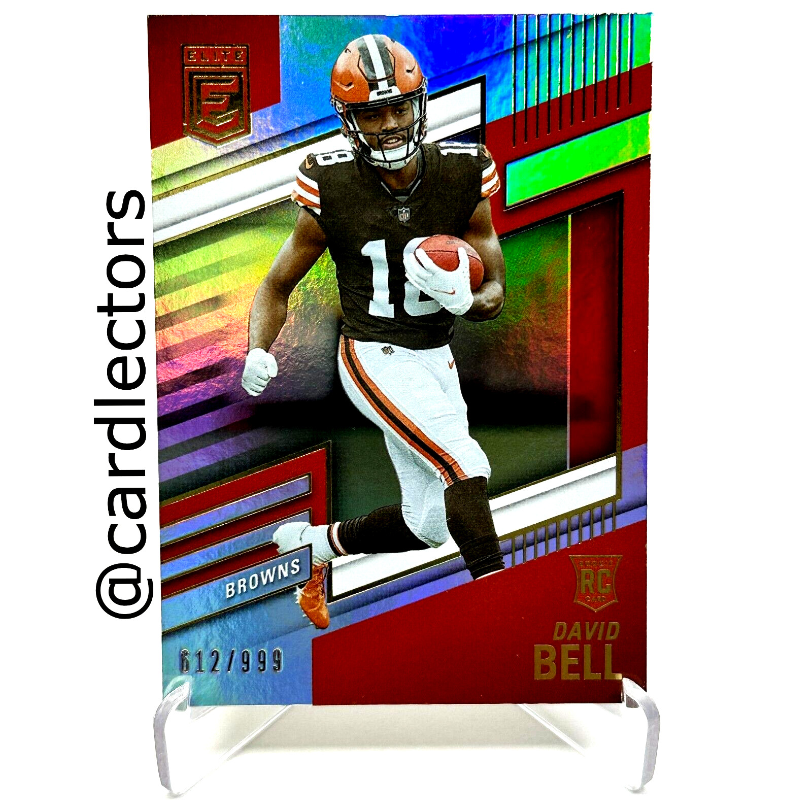 2022 Panini Donruss Elite Football DAVID BELL #124 RC SP /999 Cleveland BROWNS