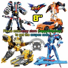 Tobot V Galaxy Detectives 8" Figure Vehicle Transformer Robot Boy Toy Alpha Plus