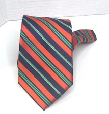 Hallmark Holiday Traditions Red Green Blue Shimmer  Repp Tie 60L