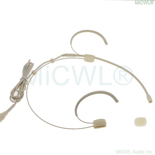 Headset Microphone for Shure Bodypack Transmitters Miniature 4-pin Female Plug - Picture 2 of 4