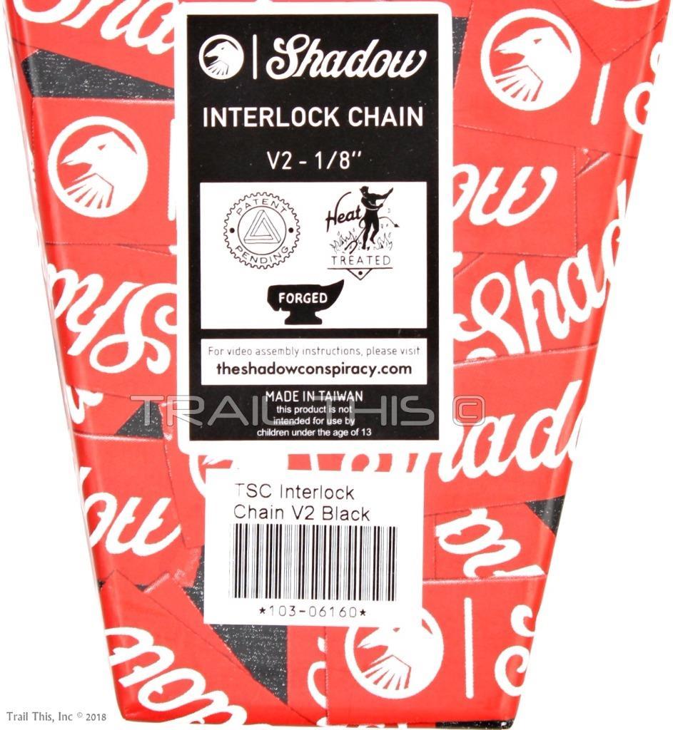 The Shadow Conspiracy Interlock V2 Half Link 1/8" BMX Bike Chain 98L Black