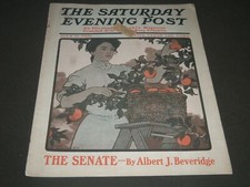 1906 JULY 14 THE SATURDAY EVENING POST MAGAZINE - ILLUSTRATED COVER- SP 980