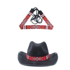Western Seed Beaded Hat Band Fit Cowboy Hatband South West Multi Color Hat Band
