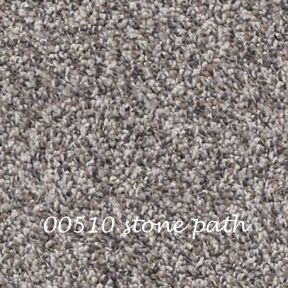 Caja de 5 peldaños acolchados para escaleras de alfombra 27" de ancho | Camino de piedra | Grises con manchas marrones Foto 3 de 4