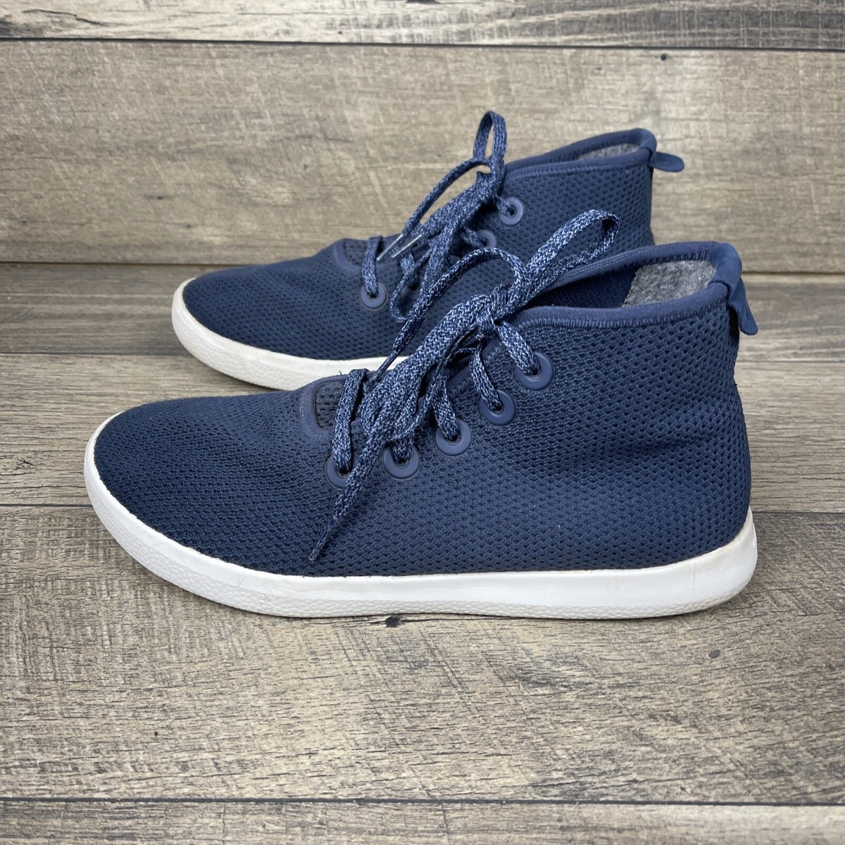 Size 9 Allbirds Mens Tree Toppers Lace Up TT High Top Sneakers Shoes Blue Allbirds Tree Toppers High-Top Sneakers – | Mercari main image 4