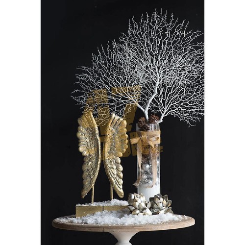 10x4x20" Wing Bookends Gold Indoor Outdoor Home Decor Tabletop Decoration - Picture 4 of 17