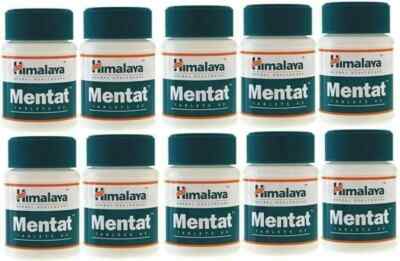Himalaya MENTAT 60 Tablets Enhances Memory and Learning Capacity pack of 10