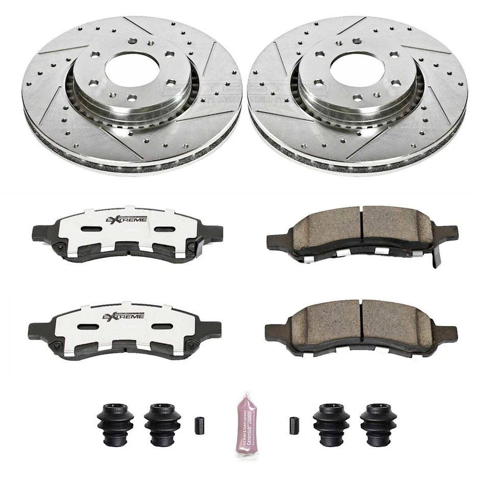 K2059-26 Powerstop discos de freno y kits de pastillas juego de 2 ruedas delanteras para Chevy Saab 9-7x Foto 3 de 3