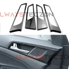 Carbon Fiber Interior Door Handle Cover Trim for Hyundai Tucson TL 2015-2020