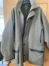 Beaver Derby Tweed Field And Shooting Coat, Size 44" Mens