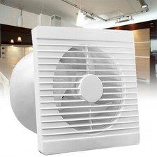 Badlüfter Ventilator Wandlüfter Leise Weiß WC 100mm, Abluft für Wand oder Decken