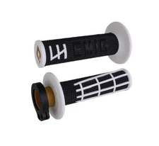 EMIG Half Waffle Lock on Grips Yamaha Black White YZ250F YZ450F 426F YZ 125 250