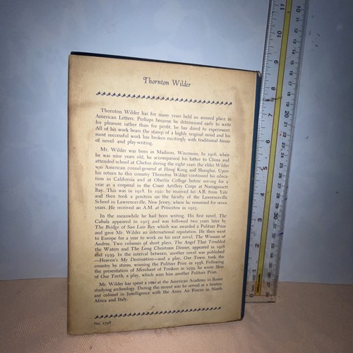 The Ides of March by Thornton Wilder HC First 1st Like New 1948 DJ Is Great. - Picture 4 of 7