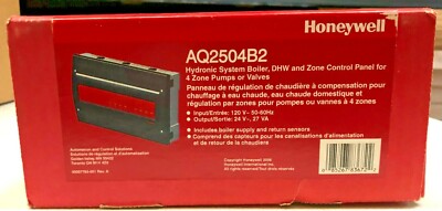 Honeywell AQ2504B2 Aquatrol Boiler Control Panel for Zones of  Pumps/2-Wire Vlv