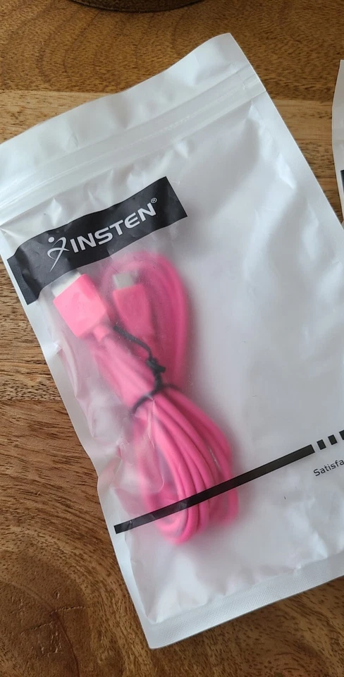 Carga USB A a Micro USB. Insten rosa intenso. 6 pies Lote 3 piezas Foto 2 de 4