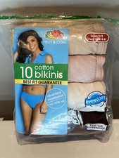 Fruit Of The Loom Women  s Bikini Panties Size 5/S  Pack Of 9 