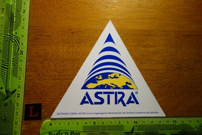 Alter Aufkleber Kommunikation Telefon PC TV Satellit ASTRA (BD)