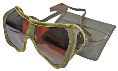 STG ORIGINAL GERMAN ARMY WAFFEN ARMY DAK AFRIKA KORP DUST GOGGLES