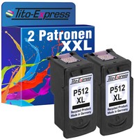 2 Patronen Xl Black Platinumserie FüR Canon PG-512 Pixma Mp 495 Mp 499 Mx 320 Mx
