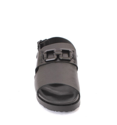 Mariano Paoletti 324a Black Leather Slides Men Comfort Sandals Mariano Paoletti 324a Black Leather Slides Men Comfort  main image 4