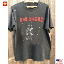 Trending Radiohead 2001 World Tour Graphic Charcoal Unisex T-Shirt S-5XL Limited