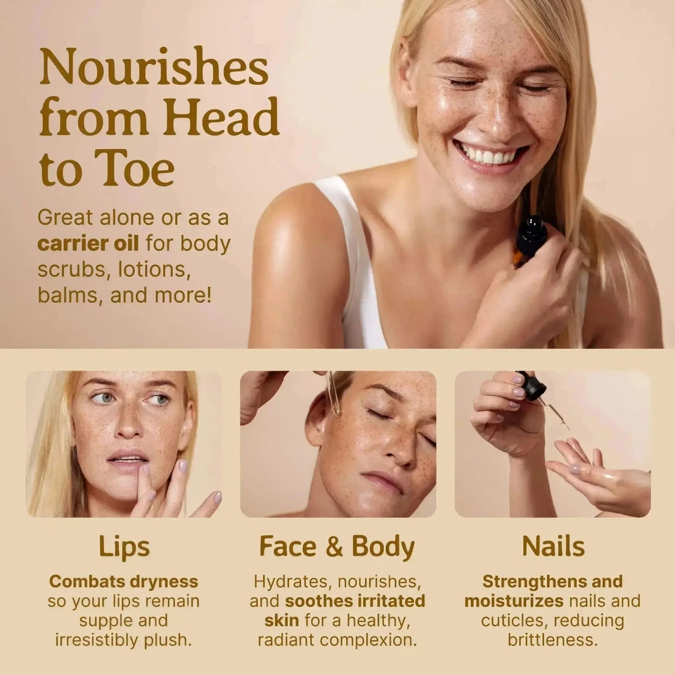 Aceite de espino amarillo prensado en frío orgánico 100 % puro piel cruda cabello rostro antienvejecimiento Foto 4 de 4