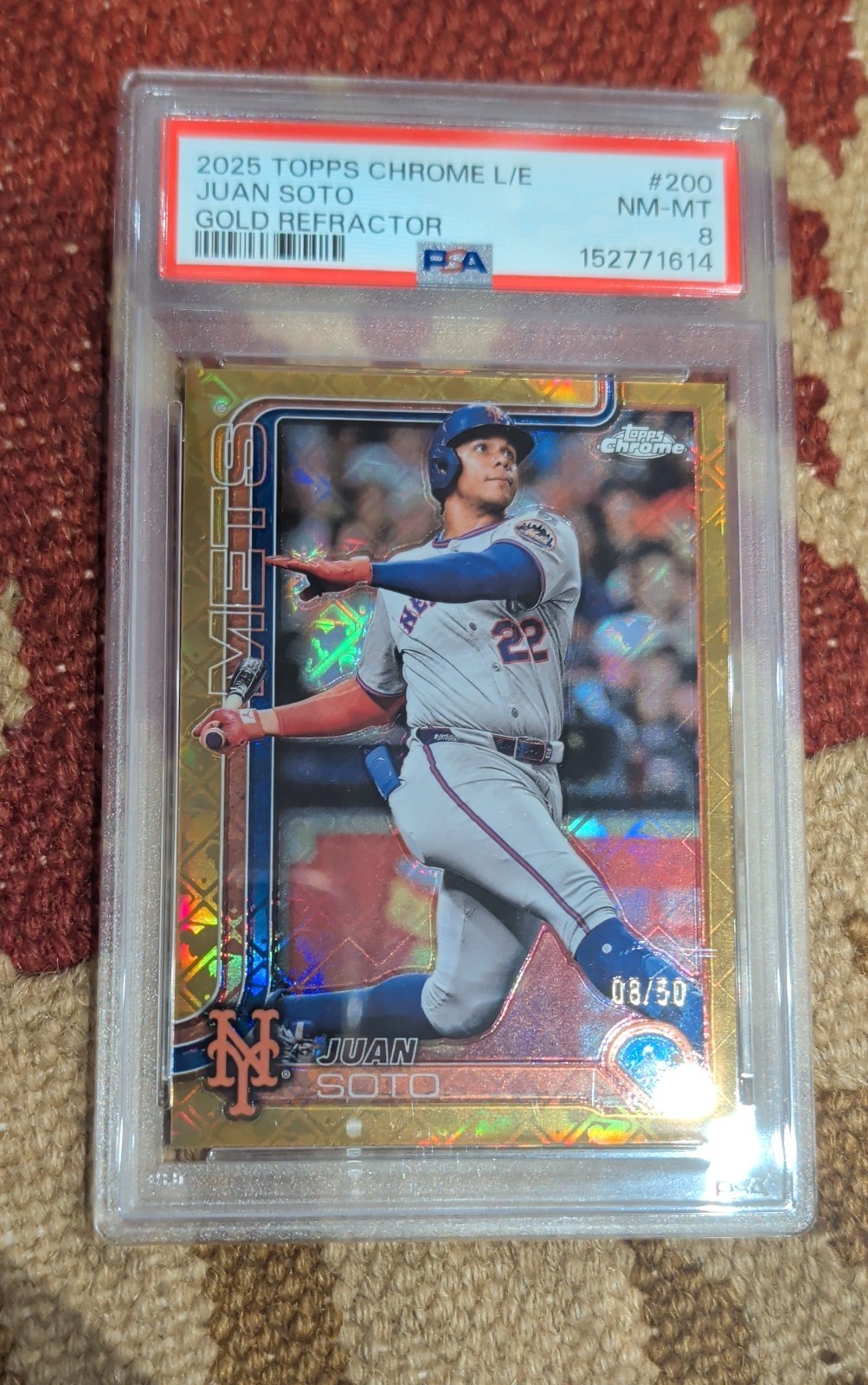 2025 Topps Chrome Logofractor Edition - Juan Soto, Juan Soto Gold Refractor /50