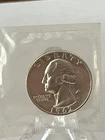 1962 Washington Proof Quarter U.S. Coin 25c Proof 25 Cents in mint cello TYPE B