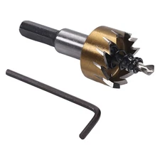 Carbide Hole Saw, 24Mm High-Speed Steel Hole Saw Bits for Stainless Steel, Alumi