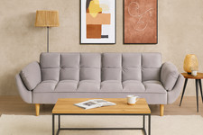 Ashby Velvet 3 seater Sofa Bed Futon Settee RRP £499 NOW ONLY £299