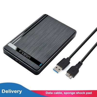 Externes Festplattengehäuse 2.5 Zoll USB 3.0 Micro-B SATA HDD SSD Case Gehäuse