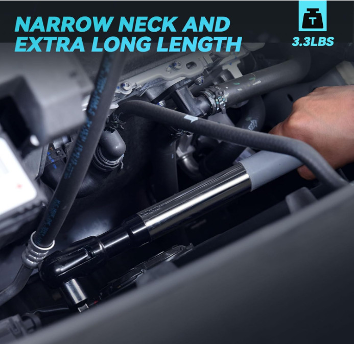 SNEZHANA 1/2" Offset Extension Wrench for Electric with Versatile 3/8", 1/4" ...