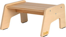 One Step Stool for Kids, Wooden Step for Sink and Potty - Varnished  Toddler St
