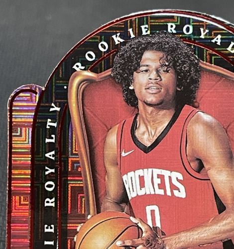 Jalen Green 2021-22 Panini Crown Royale Rookie Royalty Asia Red SP #1 Rockets - Afbeelding 3 van 16