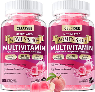 Womens Multivitamin 40 plus Gummies: Methylated Multivitamins | Daily Multi Vita
