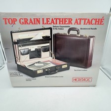 Valigetta attacco marrone collezione Heritage con serrature combinate