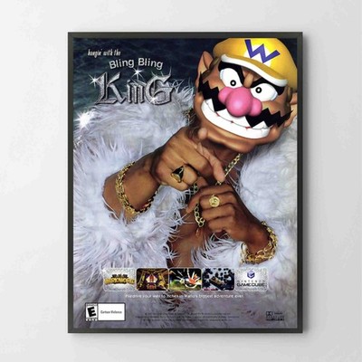 Poster Wario World Nintendo Gamecube Glossy Premium Unframed Poster Print G1196