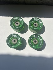 Atom Pulse Wheels 65mm 78A Skateboard Roller Skate Green Set of 4
