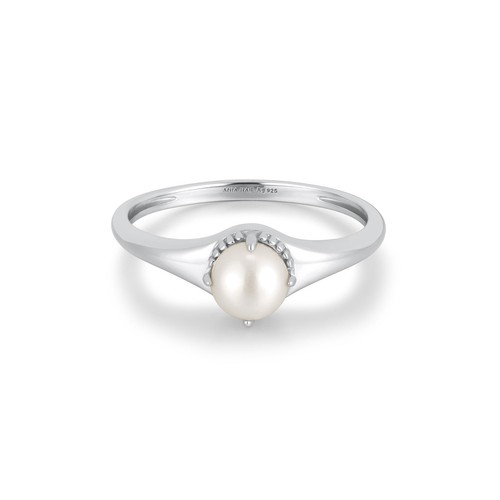 Ania Haie Silver Freshwater Pearl Stacking Ring - Picture 1 of 1
