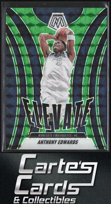 Anthony Edwards 2024-25 Panini Mosaic #3 Elevate Mosaic Green Timberwolves