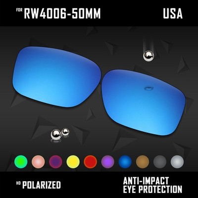 Anti Scratch Polarized Replacement Lens for Ray-Ban Meta Wayfarer RW4006-50mm