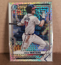 Topps Bowman Chrome Drew Waters Mojo Refractor BCP-160 Atlanta Braves