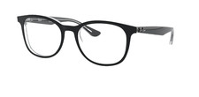 New Ray Ban Eyeglasses RB 5356 2034 Black on Clear Optical Frame 52-19-145