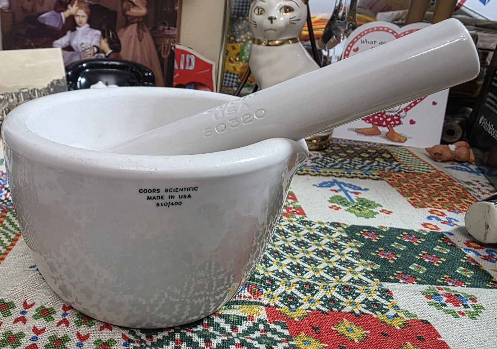 Coors Scientific Quality Ceramic Mortar and Pestle Set 1950s-60s 5.5x3.5 Inches
Opens in a new windo